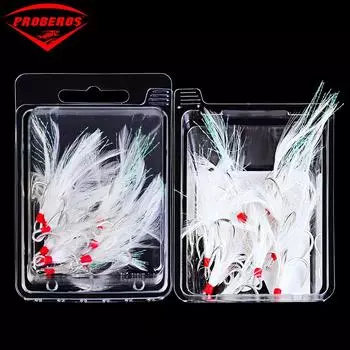 Переплет для волос, три якорных крючка, трехзубые рыболовные крючки для золотой коробочки, крючки для амазонских кальмаров. 2#/10pcs зелёный