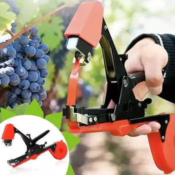 Переплет помидоров, лоз, ветвей, огурцов, винограда, лоз, гвоздей, ленты и т. д.. Обвязочная машина One Size оранжевый