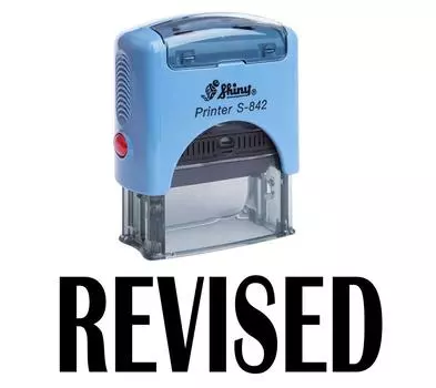 ПЕРЕСМОТРЕННАЯ Самостоятельная чернильная резиновая печать Офисная стационарная индивидуальная блестящая печать Impression Area 14 mm x 38 mm красный