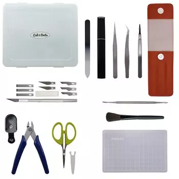 пересмотренный инструмент на один ранг выше пластиковый железнодорожный пистолет прецизионный стеклянный дизайн Cali&Brita [модель 2024] набор, модель, модель, модель, пинцет, ножницы,