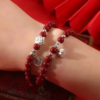 Пересылка высококачественного китайского браслета из бисера лотоса на Новый год в подарок девушке