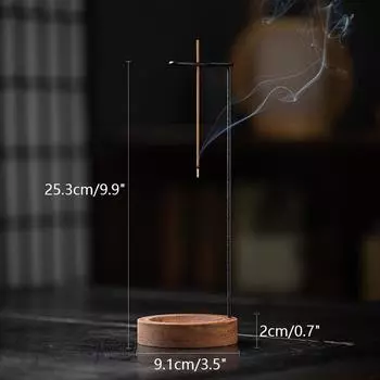 Перевернутая курильница круглая подставка для благовоний деревянная подставка для палочек для благовоний для йоги спальни офиса вечеринки домашнего декора