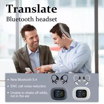 Перевод акцентов в режиме реального времени, 8 пакетов офлайн-перевода, идеально подходящих для туристического бизнеса One Size чёрный