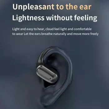 Переводческие наушники с воспроизведением с карты TF Совместимые с Bluetooth наушники-переводчики с искусственным интеллектом 144 языка Воспроизведение музыки ЖК-экран-Touching в режиме реального времени A чёрный