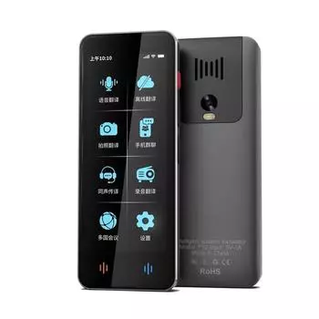 Переводчик F12 138 языков в режиме реального времени онлайн 18 офлайн точный перевод 4-дюймовый мгновенный голосовой фото переводчик устройство чёрный