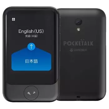 Переводчик POCKETALK S 2 года общения включены Черный PTSGK