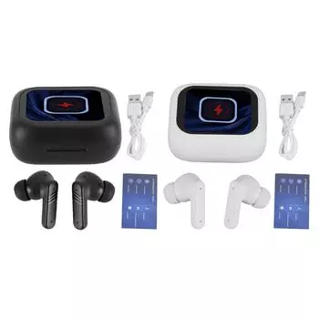 Переводчик языка Наушники-вкладыши IPX5 Водонепроницаемость Шумоподавление Многофункциональное устройство-переводчик Ea Black