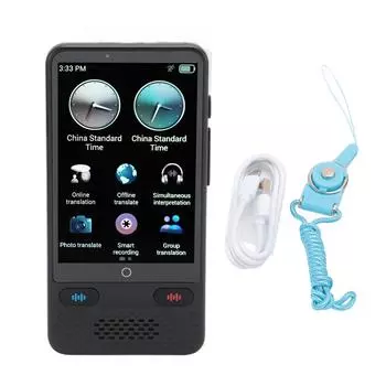 Переводчик языка Портативный интеллектуальный сенсорный переводчик Поддержка записи фото онлайн