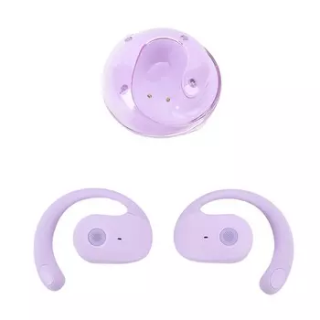 Переводчик языка с помощью искусственного интеллекта Наушники-вкладыши Перевод на 140 языков в режиме реального времени Bluetooth 5.4 Шум фиолетовый