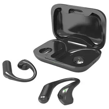 Переводчик языков Наушники-вкладыши Bluetooth-совместимые 5.3 Voice Translator (черный) Q