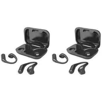 Переводчик языков Наушники-вкладыши Bluetooth-совместимые 5.3 Voice Translator (черный) Q