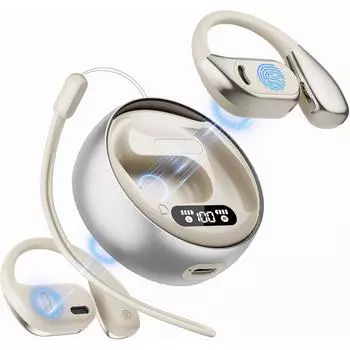 Переводчик с искусственным интеллектом Наушники с функцией перевода Wrieless Bluetooth 5.4 Перевод в реальном времени Наушники-переводчики с функцией перевода 144 языка 8 офлайн-пакетов