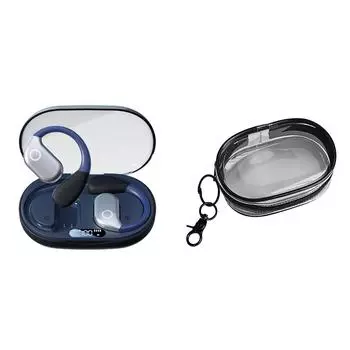 Переводчик с поддержкой 144 языков Bluetooth-совместимые наушники-переводчики(синий)