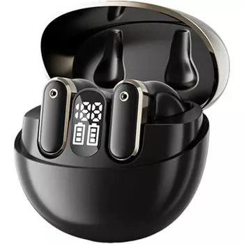 Переводчик с помощью искусственного интеллекта Наушники-переводчики Наушники-переводчики Беспроводное устройство Bluetooth с сенсорным экраном Наушники Dpseek для путешествий Бизнес Обучение AI-black