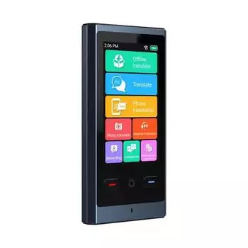 Переводчик Z9 Интеллектуальное голосовое сканирование фотографий Мгновенный автономный портативный переводчик Запись на основе искусственного интеллекта Деловые поездки чёрный