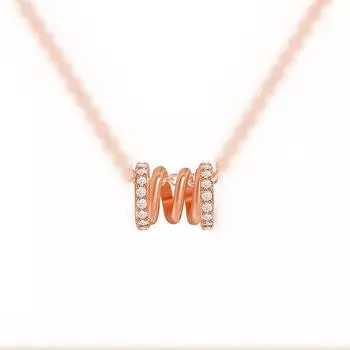 Переводная бусина кулон воротник цепочка нить вращающийся полный бриллиант маленький мужской талии ожерелье