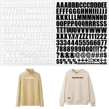 Переводные черно-белые буквы с термопрессом, аппликации, наклейки для одежды Ropa, нашивки на футболки своими руками, алфавит AZ