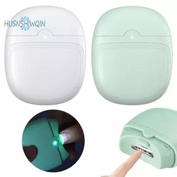 Перезаряжаемая электрическая машинка для стрижки ногтей с легким и удобным триммером для ногтей, машинка для стрижки ногтей для взрослых белый