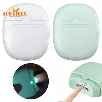 Перезаряжаемая электрическая машинка для стрижки ногтей с подсветкой — простой и удобный триммер для ногтей для взрослых белый