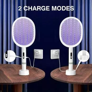 Перезаряжаемая электрическая мухобойка, съемная мухобойка, для уничтожения комаров в помещении и на открытом воздухе во дворе