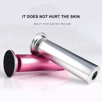 Перезаряжаемая электрическая пилка для ног Легко удаляет мозоли. Более безопасный эффективный инструмент для гладких и красивых ног. US Plug серебряный