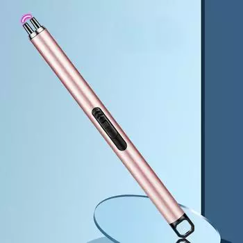 Перезаряжаемая электрическая зажигалка для свечей, дуговая плазменная зажигалка для свечей, кухня, кемпинг, перезаряжаемая, тип C синий