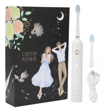 Перезаряжаемая электрическая зубная щетка IPX7 Водонепроницаемая зубная щетка для чистки зубов для взрослых
