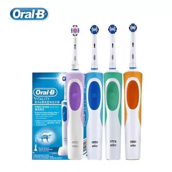 Перезаряжаемая электрическая зубная щетка Oral B, гигиена полости рта, чистые зубные щетки Precian, вращающаяся 3D белая щетка для отбеливания зубов