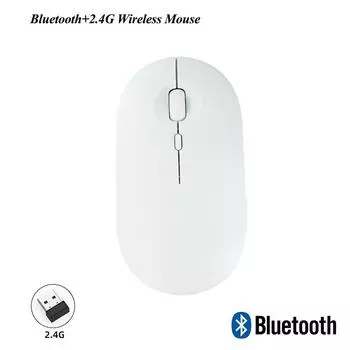 Перезаряжаемая беспроводная мышь Bluetooth 2,4 г, USB-мышь, ультратонкие бесшумные игровые мыши для Ipad, Macbook, планшетного компьютера, ноутбука Bluetooth Wireless6
