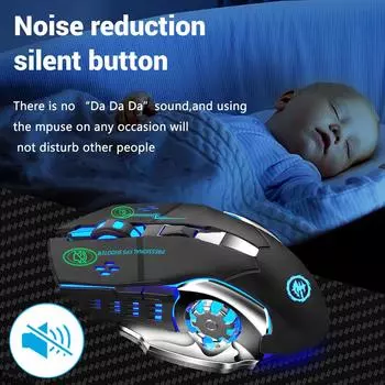 Перезаряжаемая беспроводная мышь, игровой компьютер, бесшумная Bluetooth-мышь, USB-механическая мышь для киберспорта с подсветкой, ПК-геймерская мышь для компьютера розовый