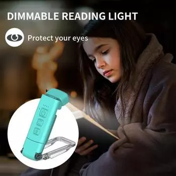 Перезаряжаемая лампа для чтения книг, светодиодная лампа для чтения, супер яркая, без мерцания, легкий портативный ночник для защиты глаз белый