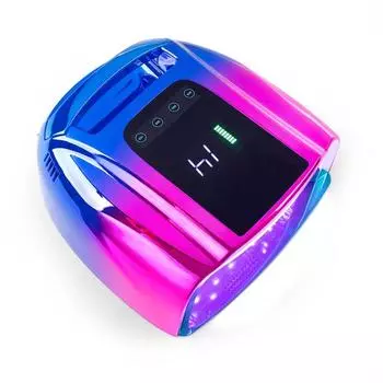 Перезаряжаемая лампа для ногтей Беспроводная сушилка для гель-лака УФ-свет для ногтей Маникюр Свет Беспроводная УФ-светодиодная лампа для ногтей красный