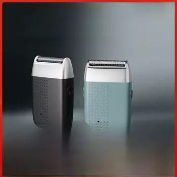 Перезаряжаемая мини-электробритва с одним лезвием для путешествий USB charging чёрный