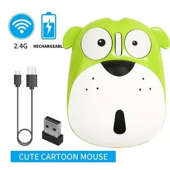 Перезаряжаемая мышь Мыши 2.4G Эргономичная 2.4GHz мышь Компьютерная мышь Компьютерные офисные принадлежности чёрный