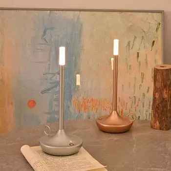 Перезаряжаемая настольная лампа, креативная обеденная сенсорная светодиодная лампа для бара, кофе Pina Pro, настольная лампа Lampada Da Tavolo, декоративная настольная лампа gold