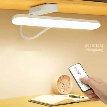 Перезаряжаемая настольная лампа USB светодиодные настольные лампы с бесступенчатым затемнением, подвесная магнитная ночная лампа для спальни, освещение для чтения Remote charging type