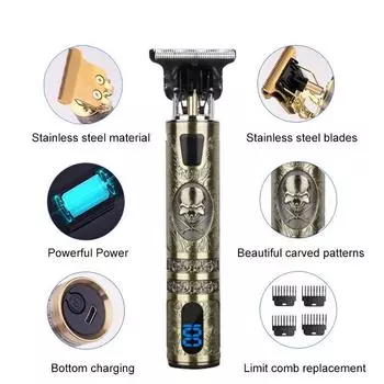 Перезаряжаемая новая машинка для стрижки волос мужская бритва триммер для мужчин USB электрическая машинка для стрижки волос парикмахерская профессиональная машинка для бороды триммер