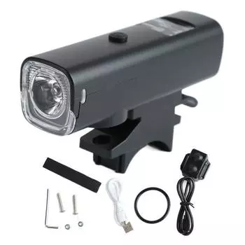 Перезаряжаемая передняя фара для велосипеда Перезаряжаемые велосипедные фонари Комплект передняя фара для велосипеда с клаксоном для ночной езды