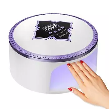 Перезаряжаемая УФ-светодиодная лампа для сушки ногтей, профессиональная УФ-сушилка для ногтей, лампа для гелевых ногтей, 66 бусинок, быстроотверждаемая лампа для гель-лака, дизайн ногтей US Plug
