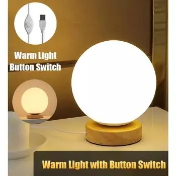 Перезаряжаемая USB светодиодная настольная лампа, светодиодный ночник с изменяющимся цветом RGB, прикроватная лампа для дома, офиса, спальни, гостиной