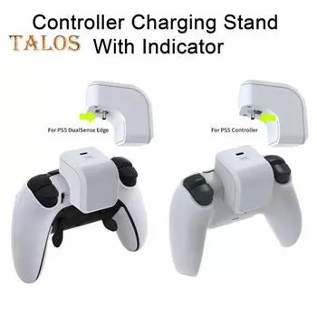 Перезаряжаемая внешняя батарея с зажимом для задней панели, портативная, простая в использовании игровая ручка, внешний аккумулятор, беспроводной геймпад, игровые аксессуары для PS5 белый