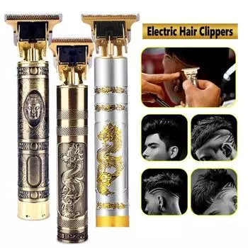 Перезаряжаемая водонепроницаемая электрическая беспроводная машинка для стрижки волос Мужская электрическая машинка для стрижки волос USB аккумуляторная бритва 01
