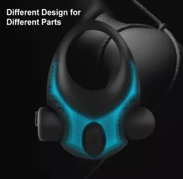 Перезаряжаемое силиконовое виброблокирующее кольцо для мужского устройства для отложенной мастурбации, кольцо для пениса для пар, чтобы поделиться кольцом для флирта 7.4cm