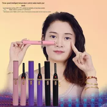 Перезаряжаемые электрические щипцы для завивки ресниц с подогревом – бьюти-инструмент для идеальной формы ресниц чёрный