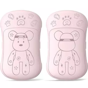 Перезаряжаемые грелки для рук, 2 в 1 электрическая грелка для рук 6000 мАч портативные карманные грелки двухстороннее безопасное отопление, зимние подарки для мужчин, женщин и детей бежевый