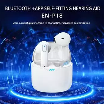 Перезаряжаемые слуховые аппараты Bluetooth-вкладыши, 16-канальное цифровое шумоподавляющее устройство с приложением, индивидуальная настройка, отсутствие свиста