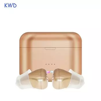 Перезаряжаемые слуховые аппараты Мини-устройство SR81 Цифровой Audifonos 8-канальный усилитель звука Регулируемый микро-беспроводной для глухоты s жёлтый