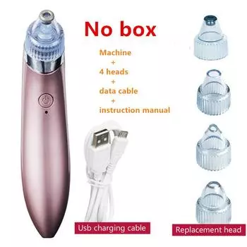 Перезаряжаемый электрический аппарат для удаления черных точек, прыщей, пор, черных точек, очиститель для кожи, инструменты для ухода за кожей розовый