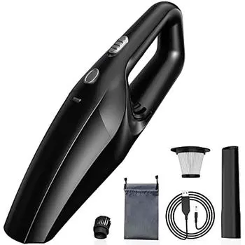 Перезаряжаемый автомобильный пылесос с фильтром Hepa Портативный комплект аксессуаров Мини-пылесос Пылесос для украшения интерьера автомобиля Домашний офис H 30x10x10cm