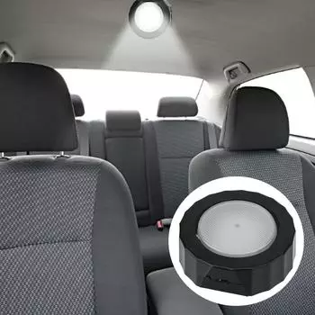 Перезаряжаемый автомобильный USB-светильник для чтения на крыше, потолочный магнитный светильник, ночник Black